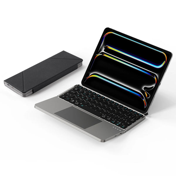 Nouveau clavier Bluetooth pliable ultra-mince, compatible avec Apple, Android, smartphones et tablettes.