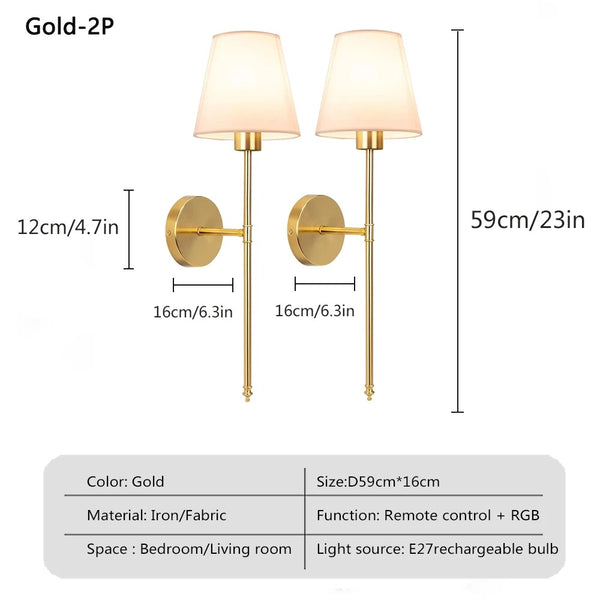 WIRELESS WALL SCONCES ( SET OF 2 )